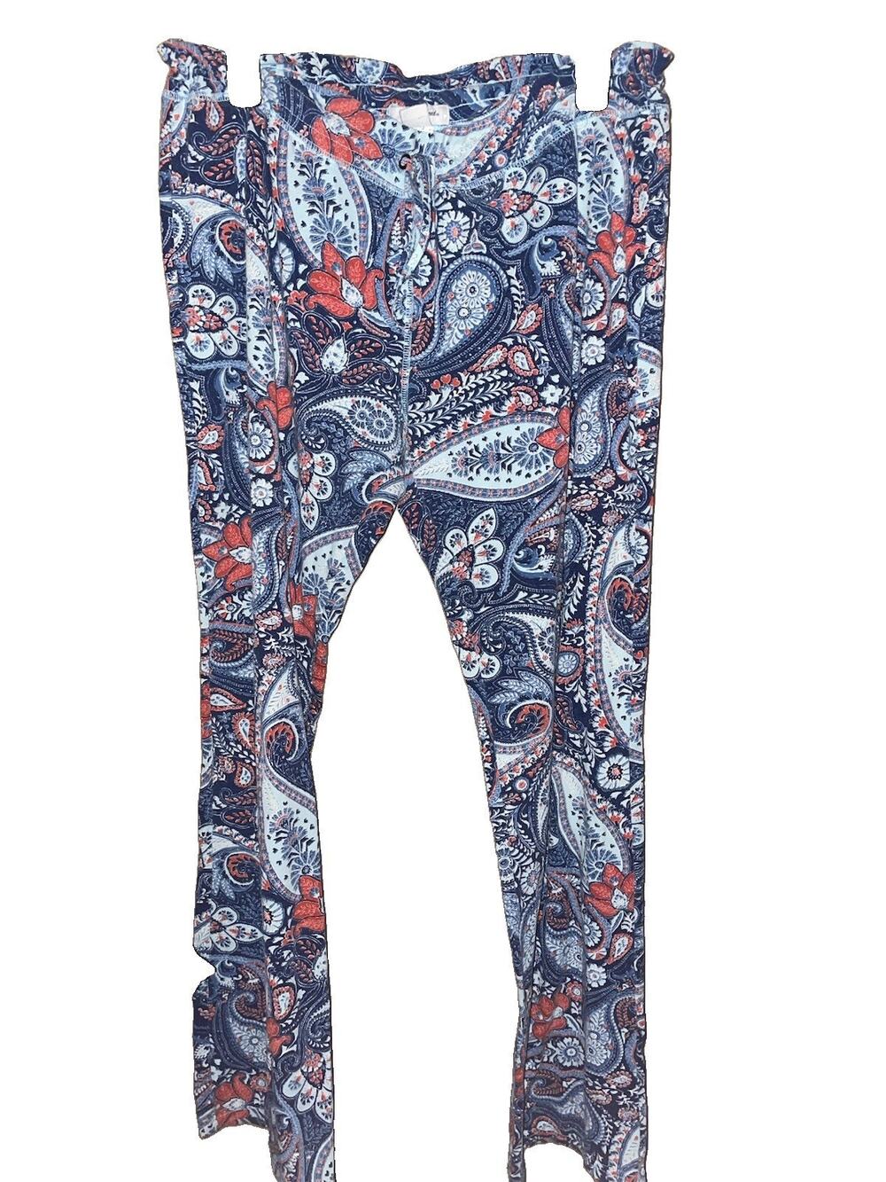 Lucky Brand Women’s Boho Chic Hippie Style Paisley Lounge Pants Festival Sz XL